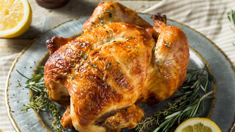 Whole rotisserie chicken