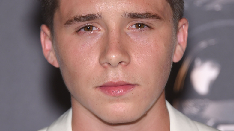 Closeup of Brooklyn Beckham