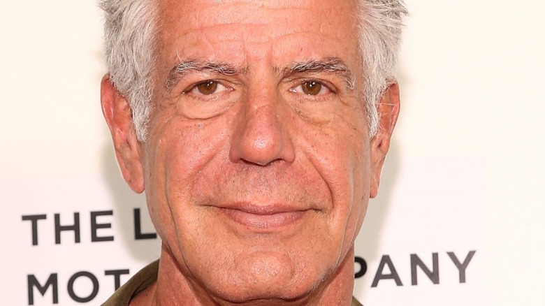 Close-up of Anthony Bourdain 