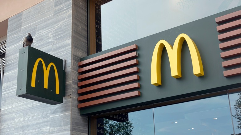 McDonald's logo outside of a restaurant
