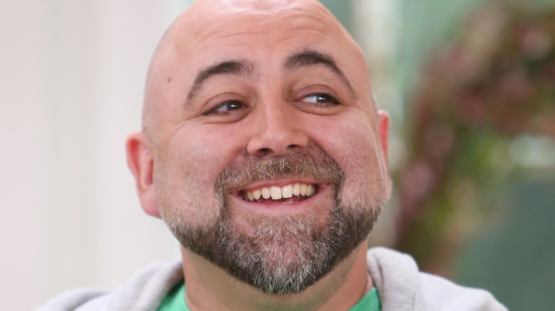 Duff Goldman wearing t-shirt and hoodie