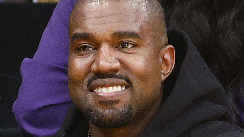 Kanye West smiling