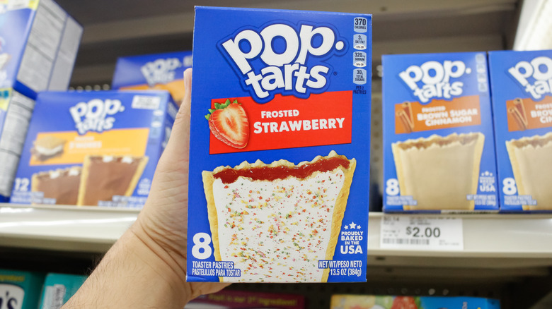 Box of frosted strawberry Pop-Tarts