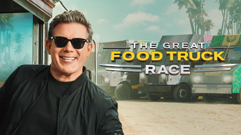 A poster for Tyler Florence's "The Great Food Truck Race"