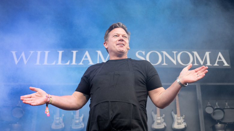 Tyler Florence speaking at the Napa Valley Expo in 2024