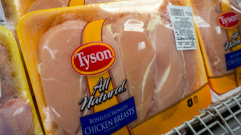 Tyson chicken at the grocery store