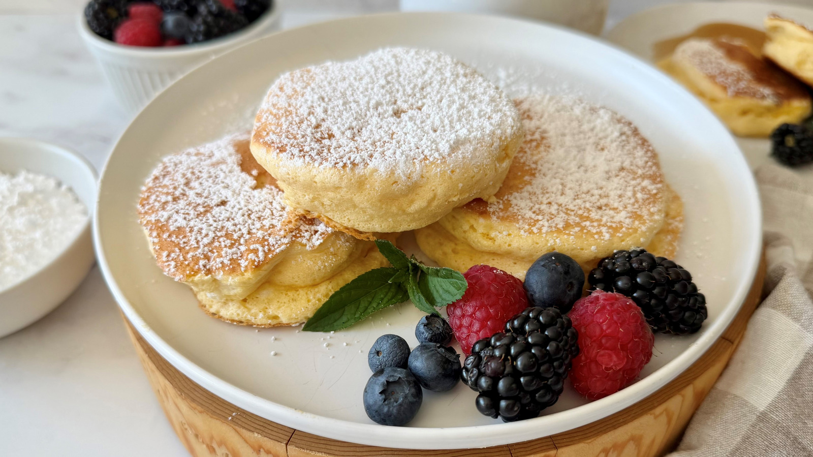 <a href="https://www.mashed.com/2217413/ultra-fluffy-japanese-souffle-pancakes-recipe/" target="_blank">Ultra Fluffy Japanese Soufflé Pancakes Recipe</a>