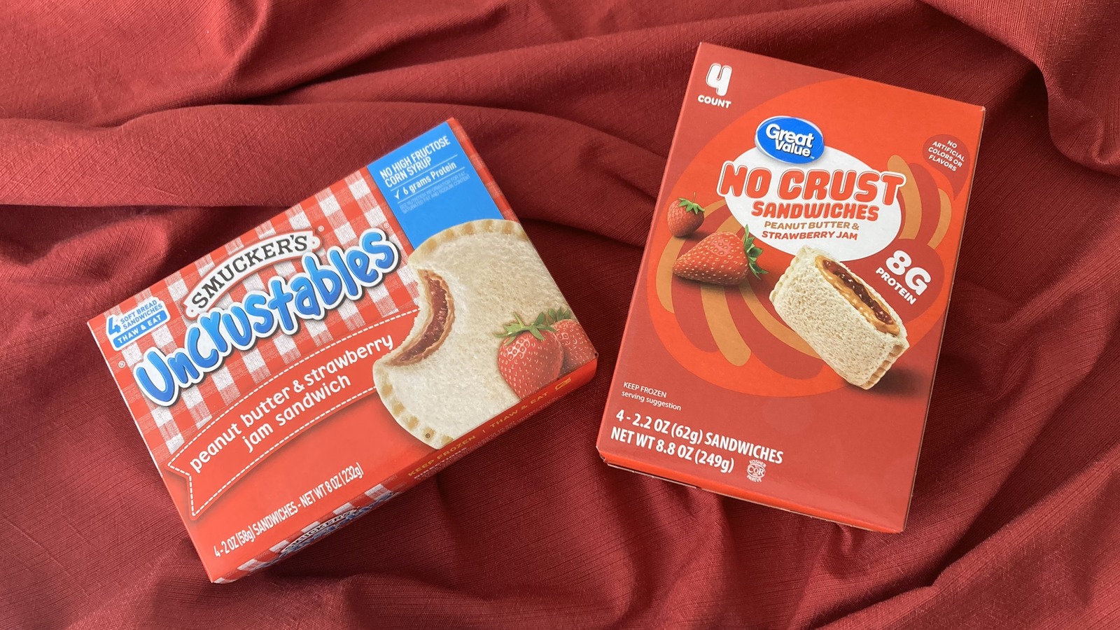 Uncrustables Vs Walmart&apos;s No Crust Sandwiches: We Put Them Through The Ultimate Taste Test