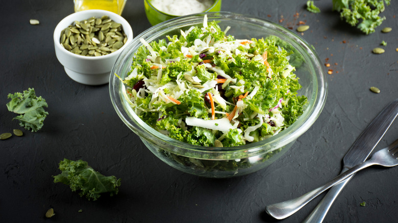 salad kit in bowl