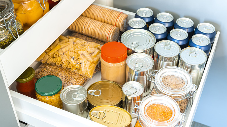 Snack drawer in the kitchen