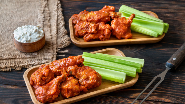 Wings and bleu cheese
