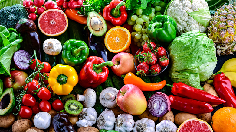 Assortment of fruits and vegetables