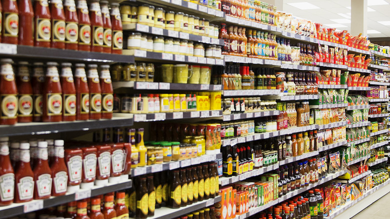 grocery store condiment aisle