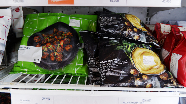 frozen entrees at Ikea market