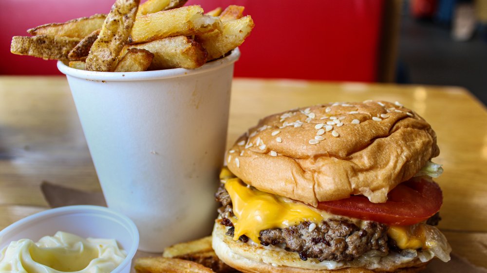 Five Guys burger and fries