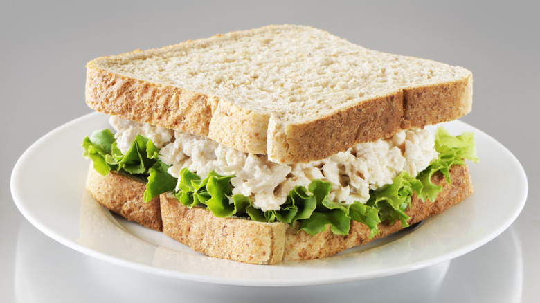 tuna on wheat bread
