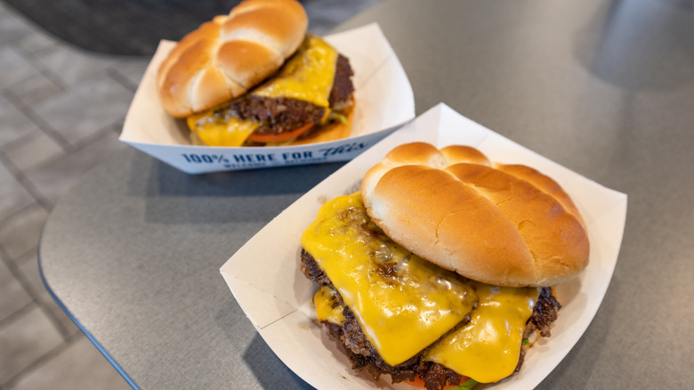 Two Culver's cheeseburgers
