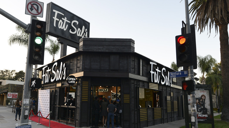 Outside Fat Sal's restaurant