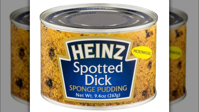 can of heinz spotted dick