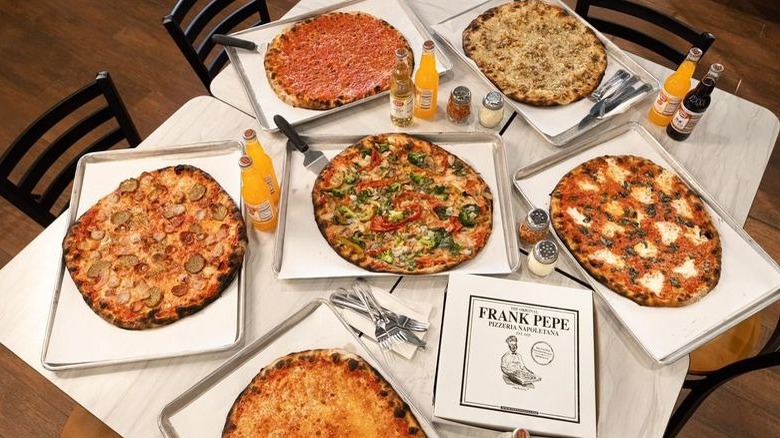 Frank Pepe's Pizzeria assorted pies
