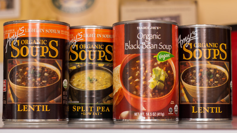 cans of bean soups