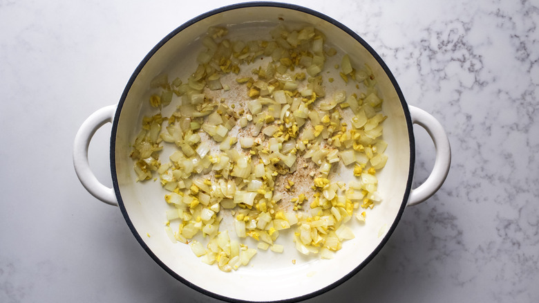 saute onion ginger and garlic