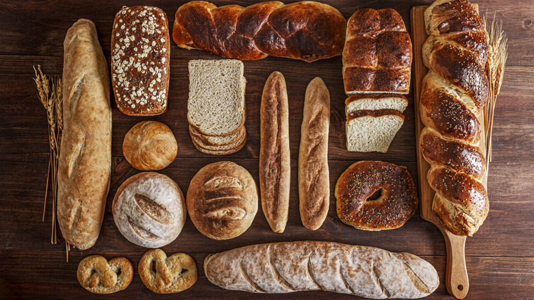 Various loaves of bread