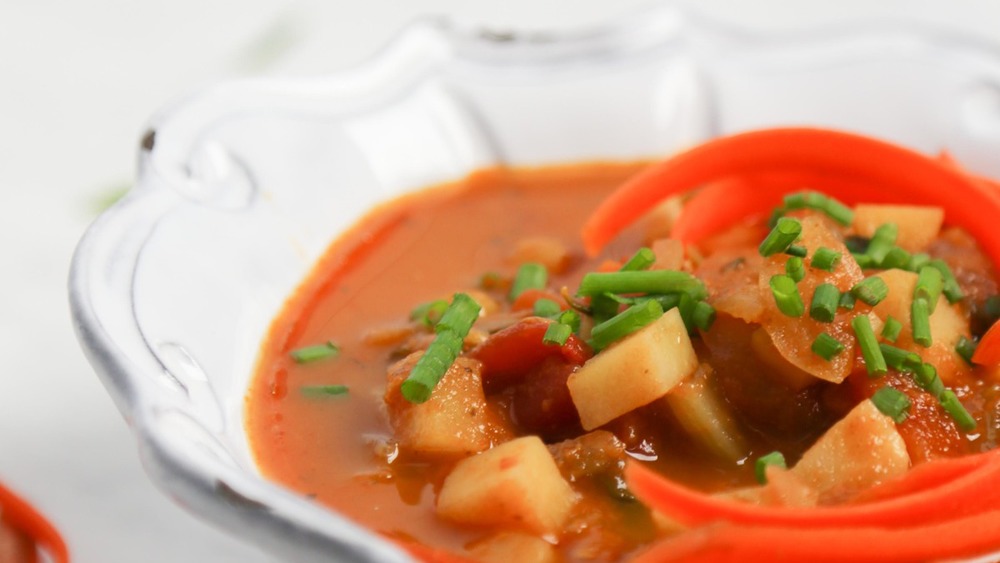 vegetable Soup in serving bowl