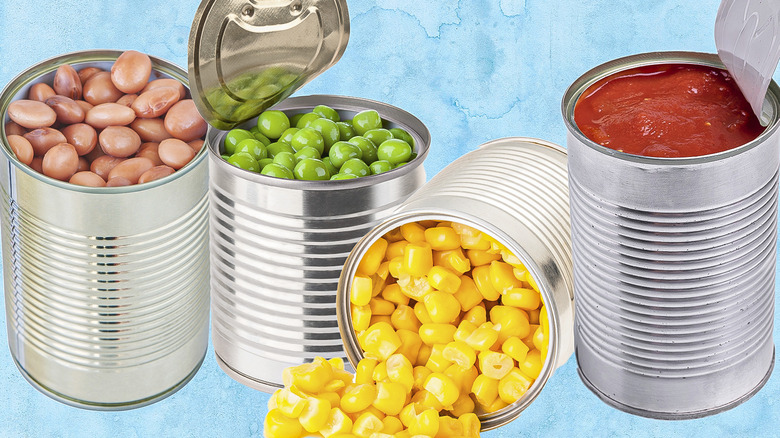 canned vegetables variety