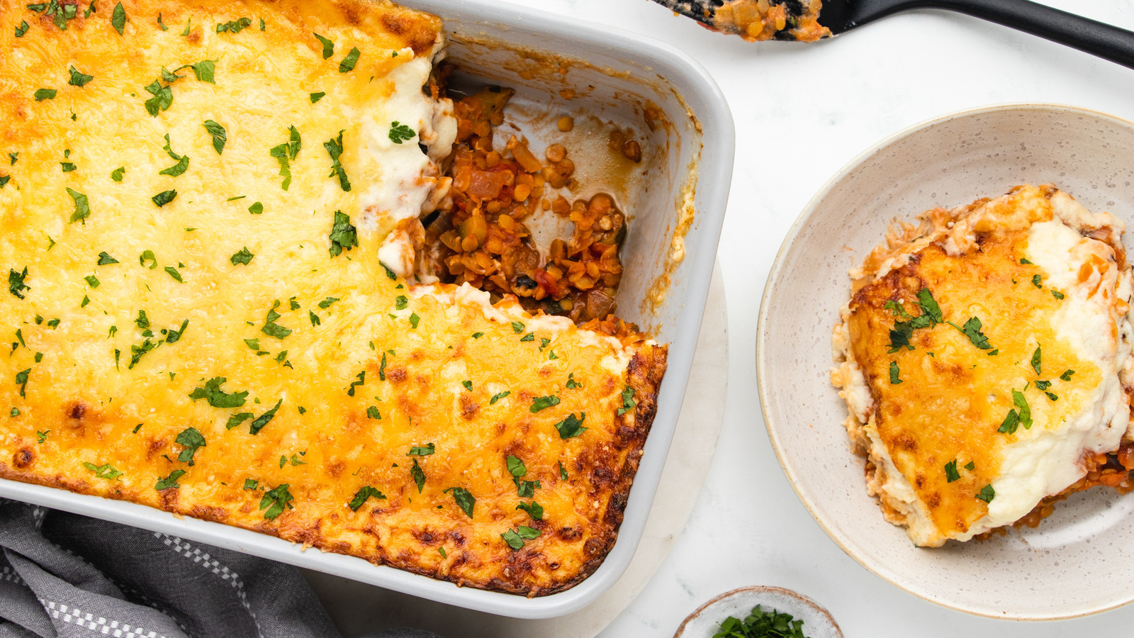 Vegetarian Lentil Moussaka Recipe