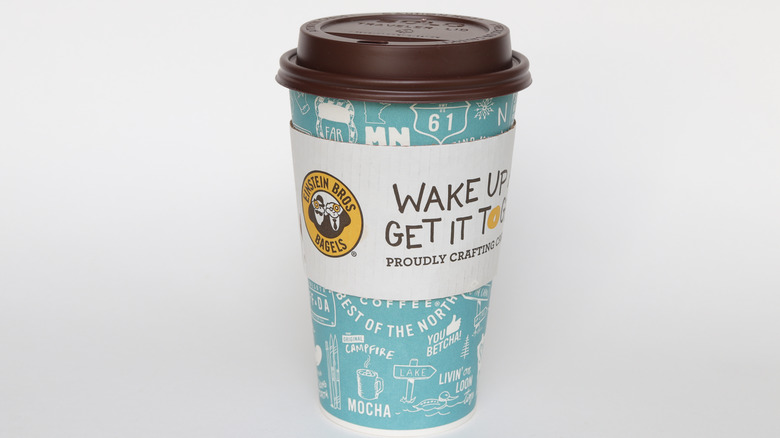 Einstein Bagel Bros. coffee