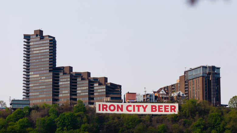 Iron City Beer billboard in Pittsburgh