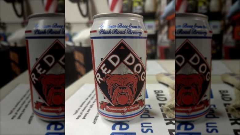 a can of Red Dog beer