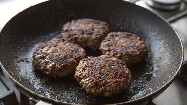 homemade beef patties