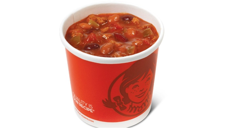Cup of Wendy's chili