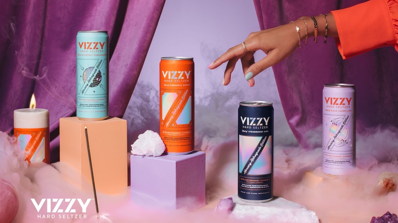 Vizzy Mercury Retrograde edition hard seltzer cans 