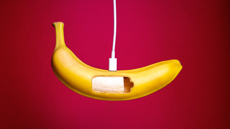 A charging banana