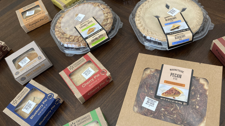 selection of Walmart bakery pies