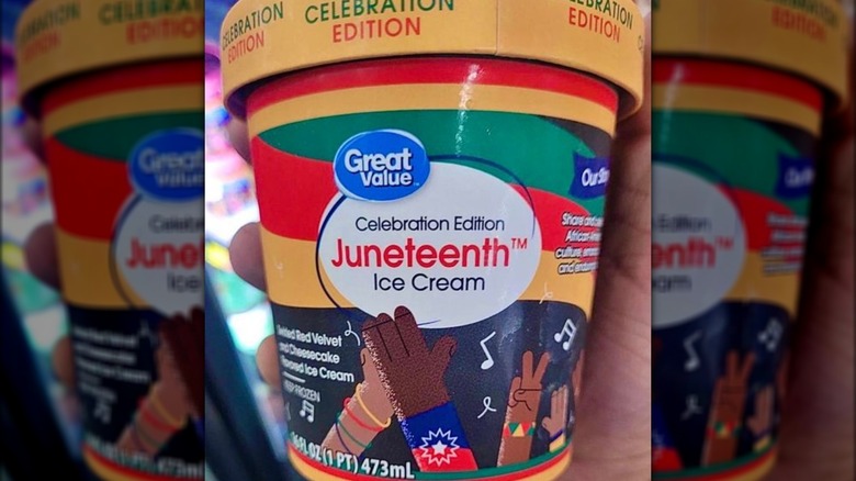 Juneteenth ice cream from Walmart