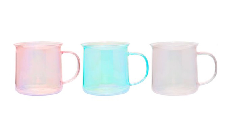 Mainstays Clear Camp Glass Mug, 18 fl oz, Heat-Resistant Borosilicate Glass