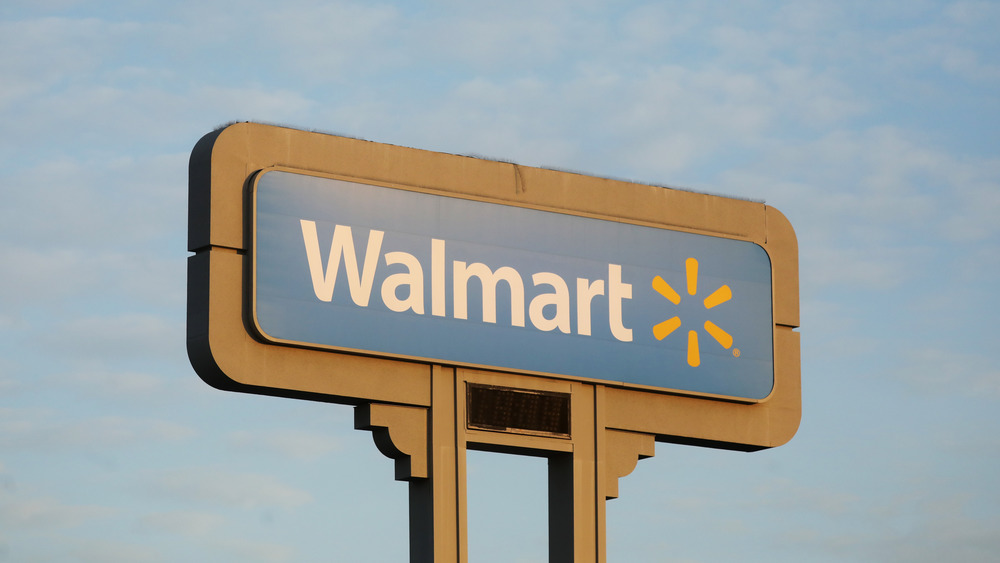 Walmart sign and sky