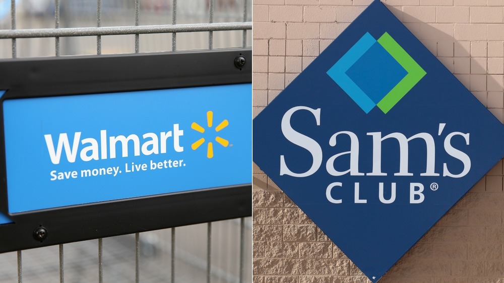 The Walmart logo versus the Sam's Club logo
