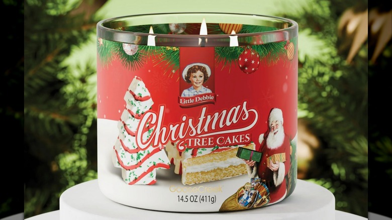 Goose Creek Little Debbie Christmas Tree Cakes Scented Jar Candle