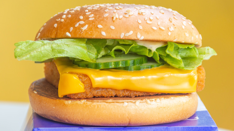 McDonald's Filet-O-Fish with extra veggies