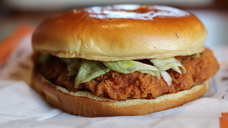 Burger King chicken sandwich
