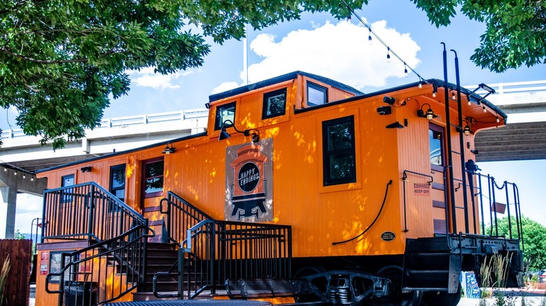 outside shot of Happy Endings Caboose Cafe, Canon City