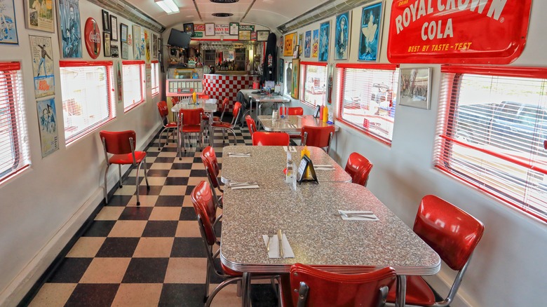 inside Rock & Roll Diner, Oceano