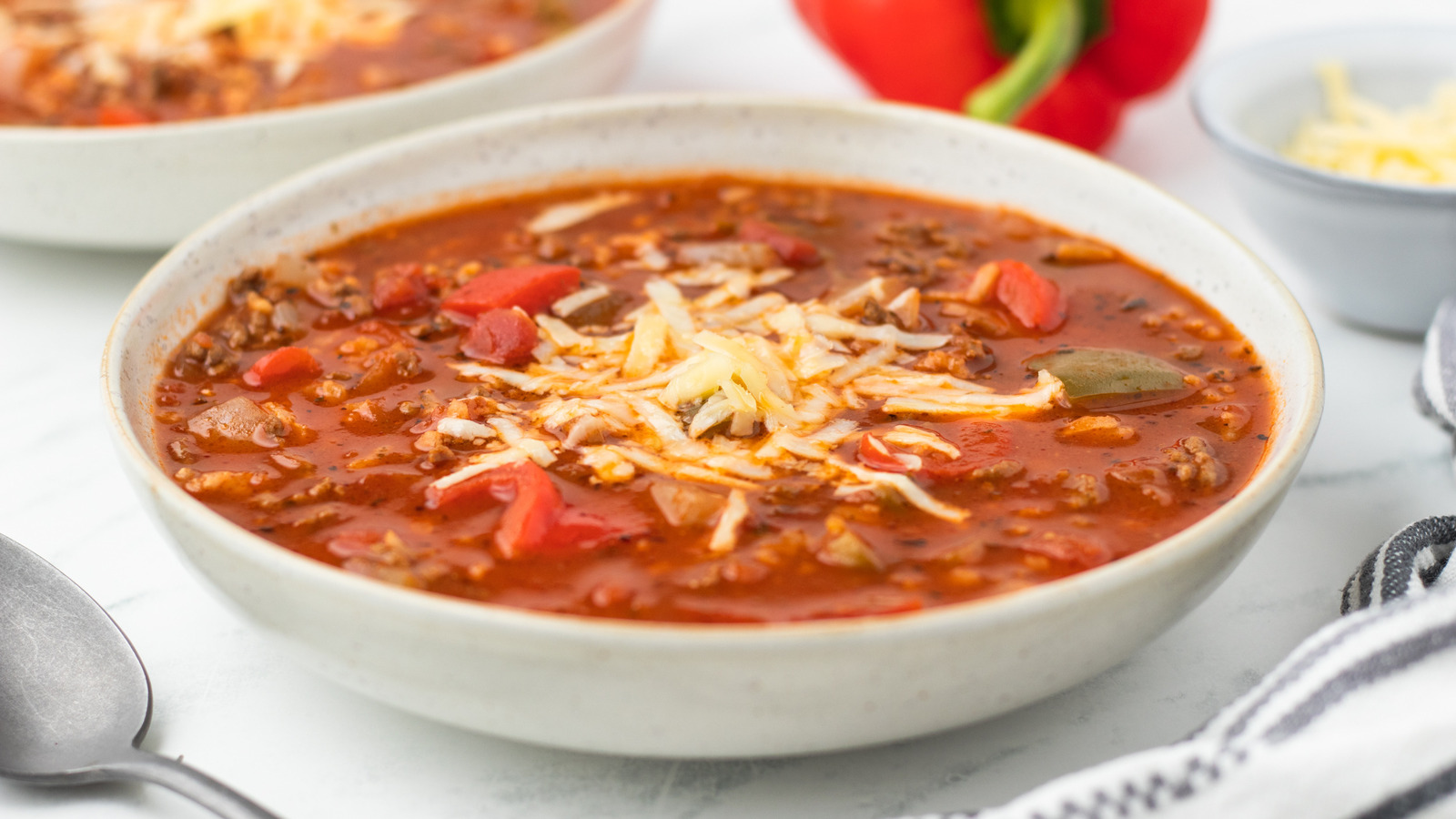 Warming Stuffed Pepper Soup Recipe