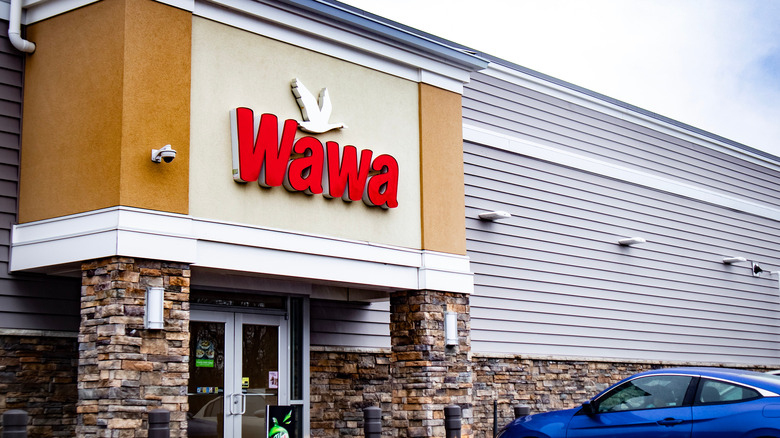 Wawa store shopfront sign 