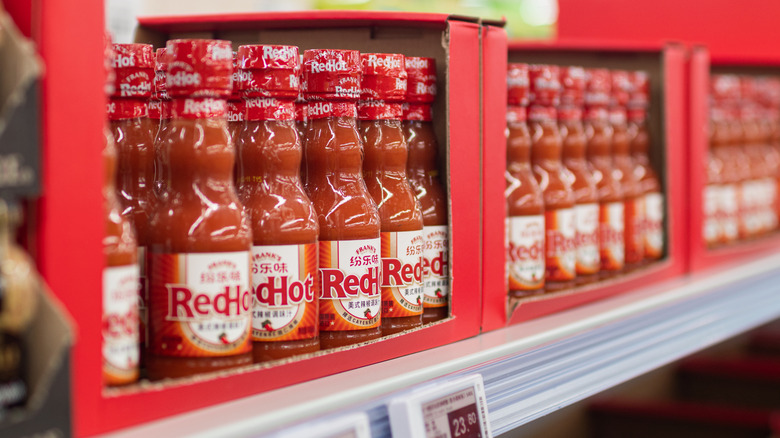 bottles of Frank's RedHot sauce